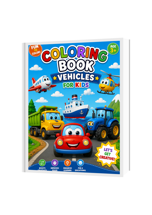 Coloring Book Vehicles
